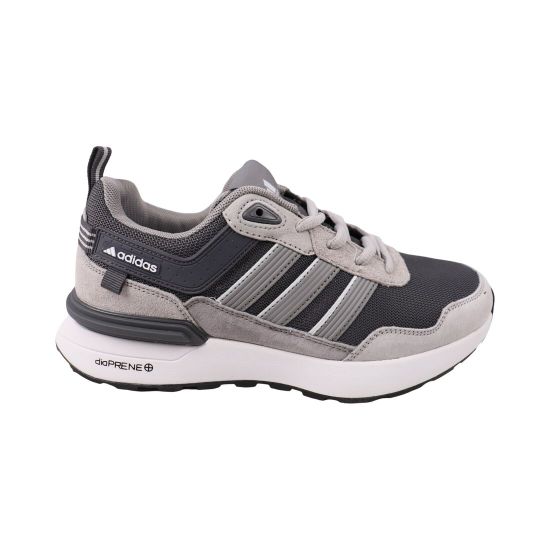 Кросівки чоловічі Adidas сірі текстиль 159-25DK