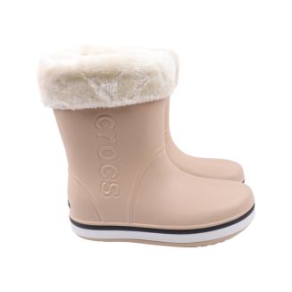Черевики жіночі Crocs бежеві резинові