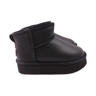 Угги женские Fashion черные на платформе