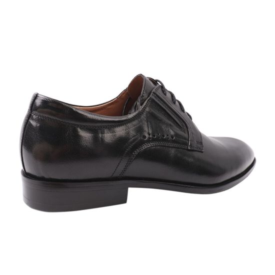 Туфлі чоловічі з натуральної шкіри, на низькому ходу, чорні, Lido Marinozi 184-20/21DT