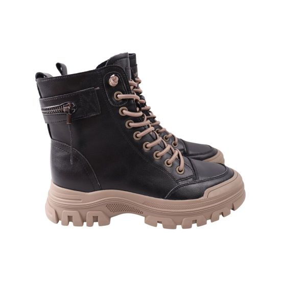 Черевики жіночі Li Fexpert чорні натуральна шкіра 1393-23DHS