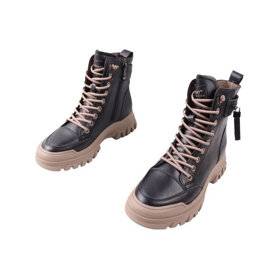 Черевики жіночі Li Fexpert чорні натуральна шкіра 1393-23DHS
