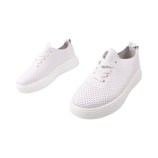 Кеди жіночі Fashion білі на платформі 193-25LTSP