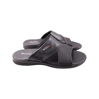 Шльопанці чоловічі Maxus shoes чорні натуральна шкіра