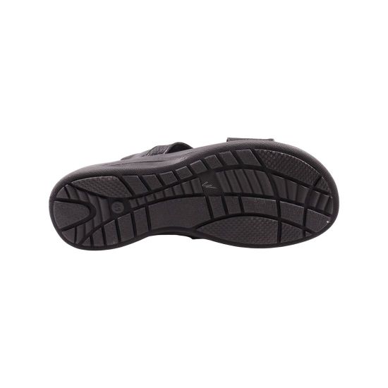 Шльопанці чоловічі Maxus shoes чорні натуральна шкіра 136-23LSHC