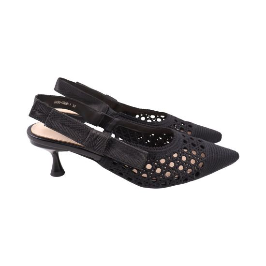 Туфли женские Stefaniya nina черные текстиль 289-26LT