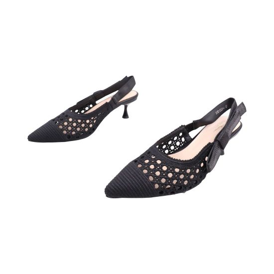 Туфли женские Stefaniya nina черные текстиль 289-26LT