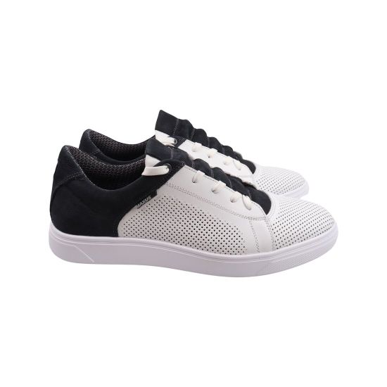 Кеды мужские Maxus shoes белые натуральная кожа 117-23LTCP