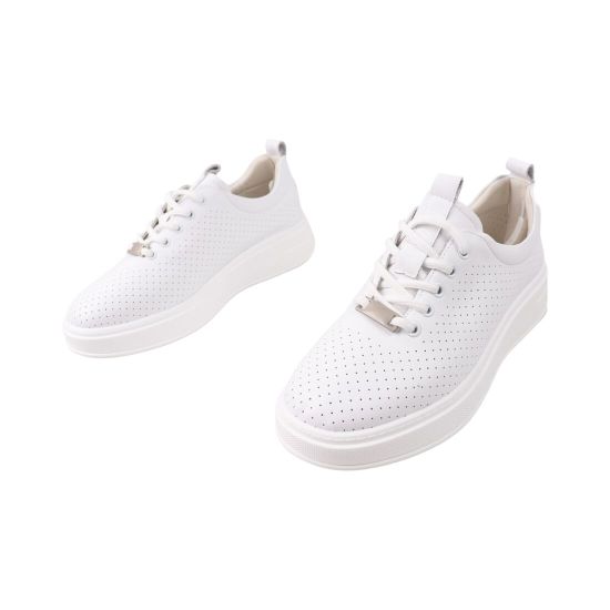 Кеди жіночі Fashion білі на платформі 204-25LTSP