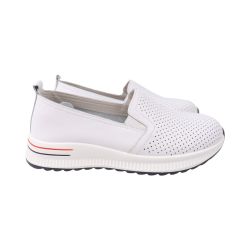 Туфли женские Fashion белые на платформе