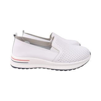 Туфли женские Fashion белые на платформе
