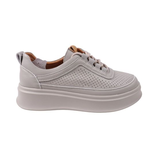 Кеди жіночі Fashion сірі на платформі 206-25LTSP