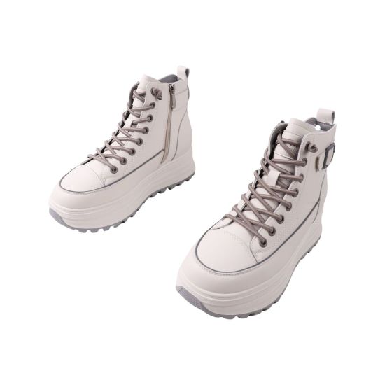 Черевики жіночі Li Fexpert молочні натуральна шкіра 1388-23DHS