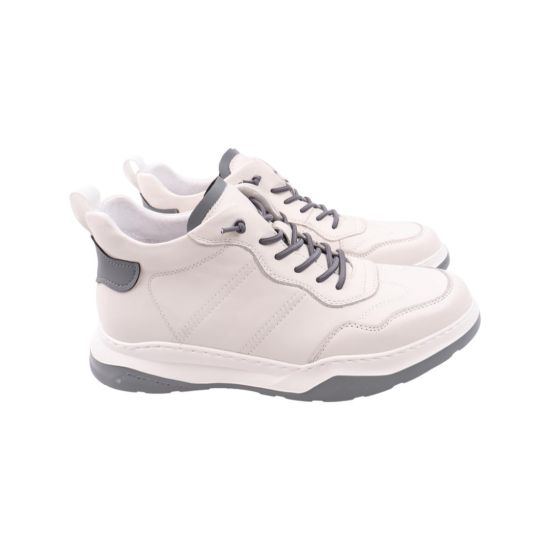 Ботинки мужские Li Fexpert молочные натуральная кожа 1062-22DHS