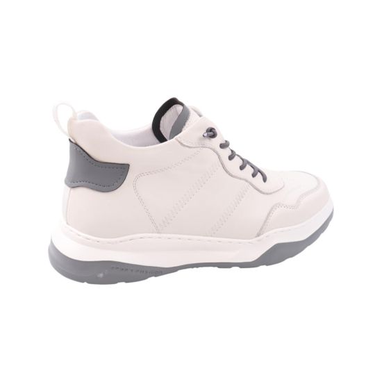 Ботинки мужские Li Fexpert молочные натуральная кожа 1062-22DHS