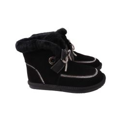 Уги жіночі UGG чорні натуральна замша