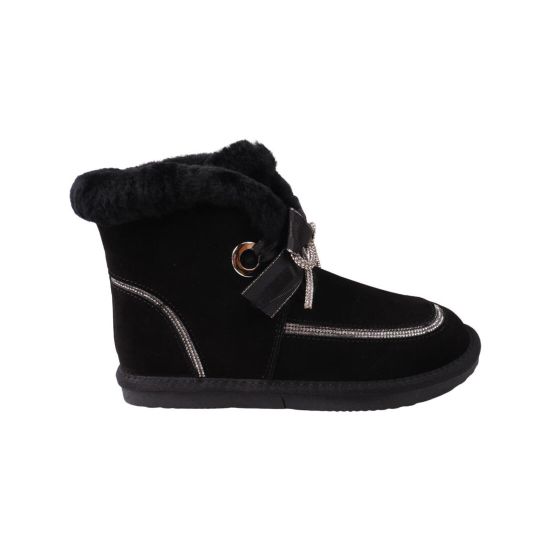 Уги жіночі UGG чорні натуральна замша 292-22ZU