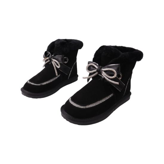 Уги жіночі UGG чорні натуральна замша 292-22ZU